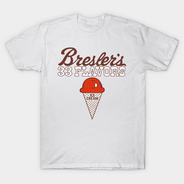 Bresler's 33 Flavors Ice Cream T-Shirt by carcinojen